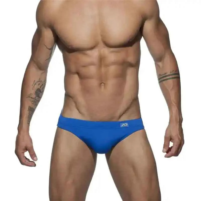 Men's Neon Swim Briefs | Push‑Up Solid Colour Sunga Swimwear
