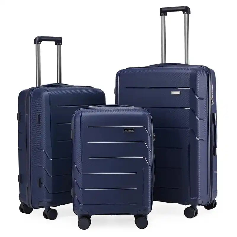 3pc Luggage Set | Trolley Suitcases with TSA Lock & Swivel Wheels Dropified