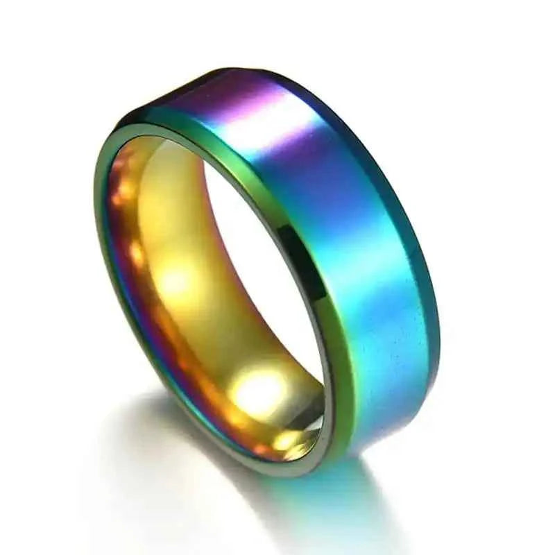 Personalized Stainless Steel Engrave Titanium Ring Customized Name Date Texts Signature Handwriting Men Women Unisex Ring Gift - Lifestyle Travel Trading