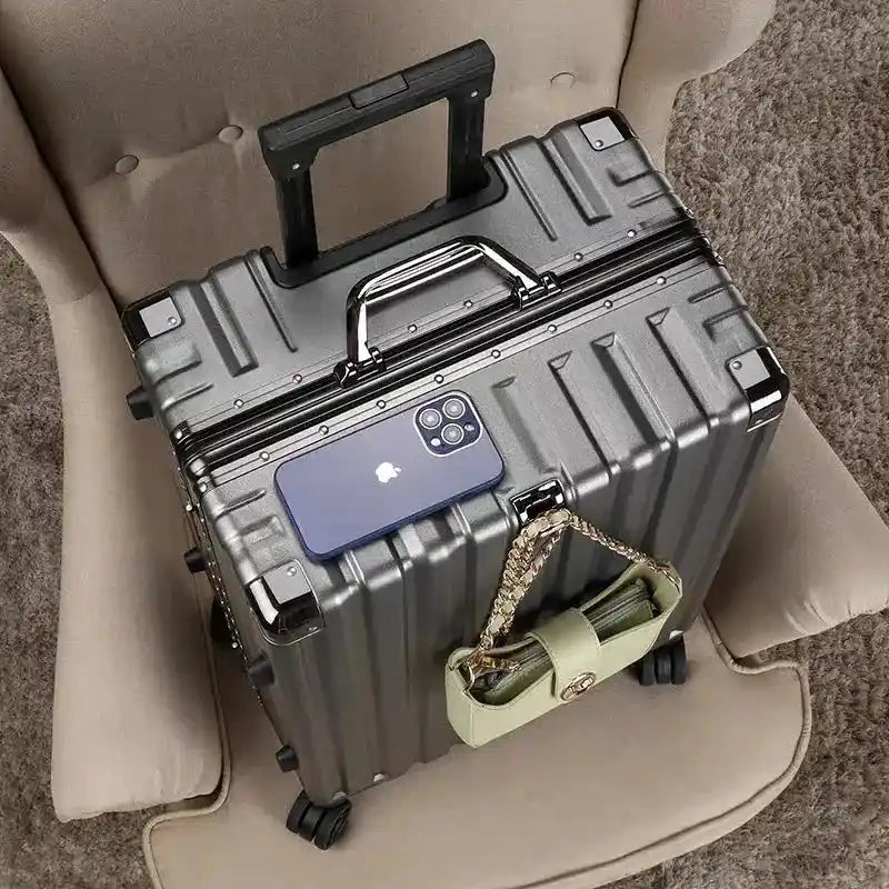 Aluminium Frame Suitcase | Hard Shell Trolley Case with Password Lock Dropified