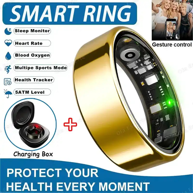 Smart Ring | Health Monitoring Wearable with Heart Rate & Sleep Tracking Dropified