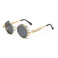 Retro Round Metal Sunglasses – Steampunk‑Style Shades - Lifestyle Travel Trading