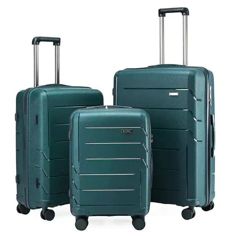3pc Luggage Set | Trolley Suitcases with TSA Lock & Swivel Wheels Dropified