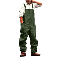 Men Denim Jumpsuit | Casual Retro Style Loose Fit Overalls