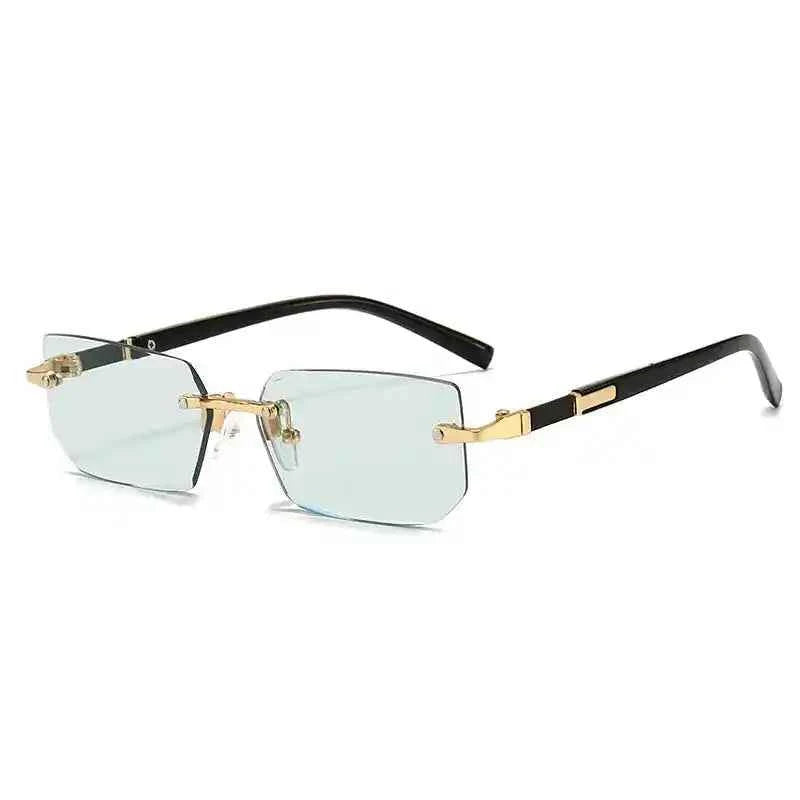 Rimless Square Sunglasses – Minimalist Fashion Shades - Lifestyle Travel Trading