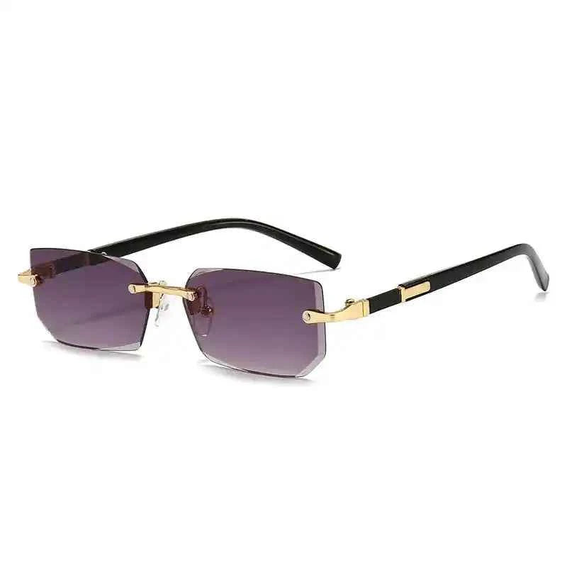 Rimless Square Sunglasses – Minimalist Fashion Shades - Lifestyle Travel Trading
