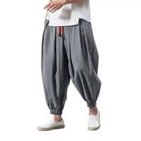 Men Loose Harem Pants | Chinese Linen Casual Trousers