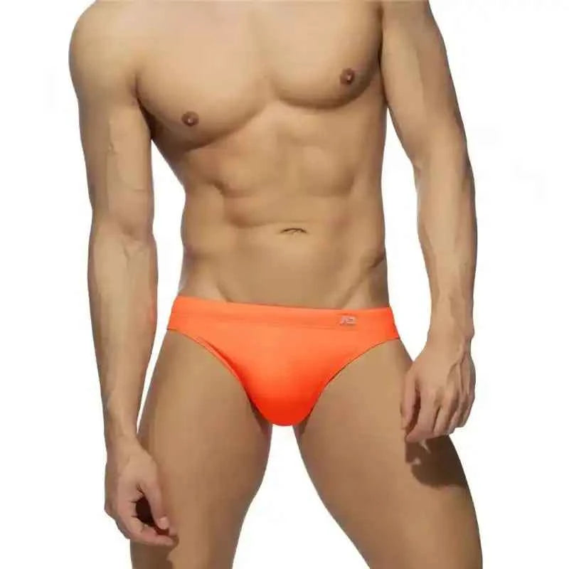 Men's Neon Swim Briefs | Push‑Up Solid Colour Sunga Swimwear