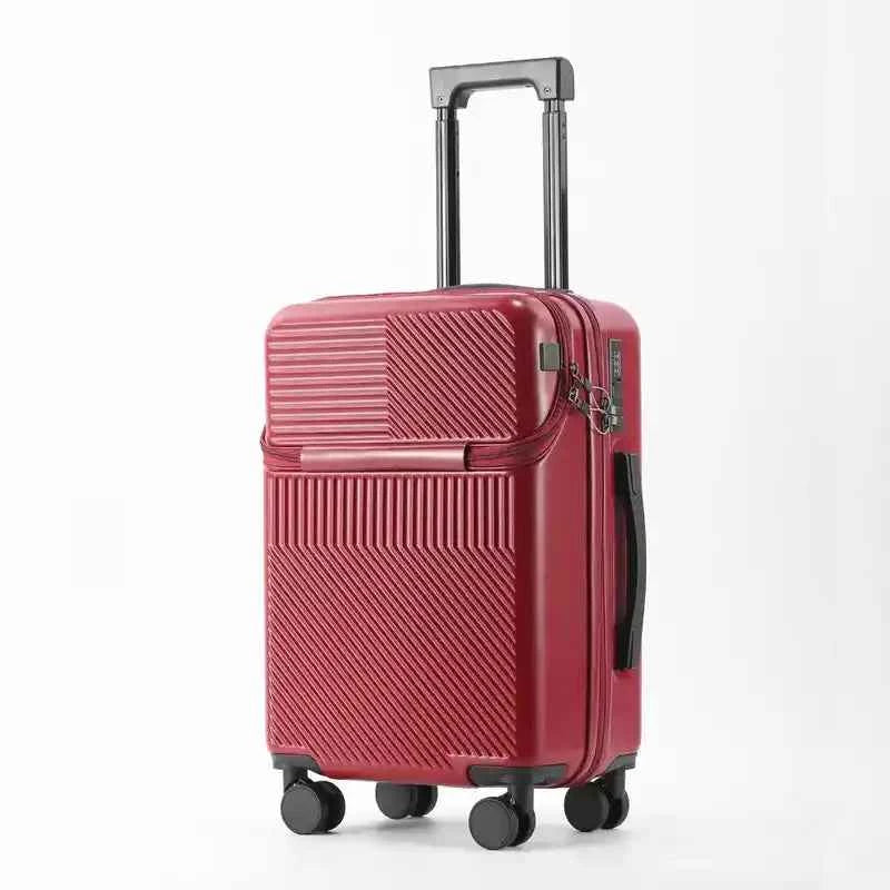Suitcase with Cup Holder and USB | Lightweight PC Business - Lifestyle Travel Trading