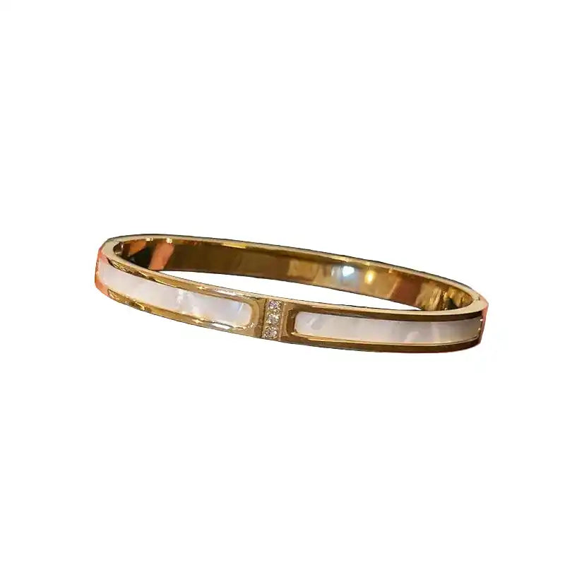 Titanium Steel Bracelet | Roman Design Punk Bangle for Men & Women Dropified