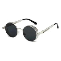 Retro Round Metal Sunglasses – Steampunk‑Style Shades - Lifestyle Travel Trading