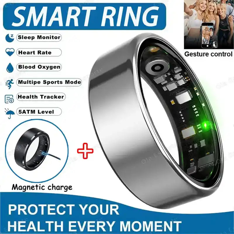Smart Ring | Health Monitoring Wearable with Heart Rate & Sleep Tracking Dropified