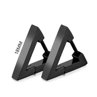 Black Stainless Steel Stud Earrings – Minimal Punk Style - Lifestyle Travel Trading