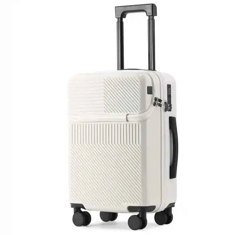 Suitcase with Cup Holder and USB | Lightweight PC Business - Lifestyle Travel Trading