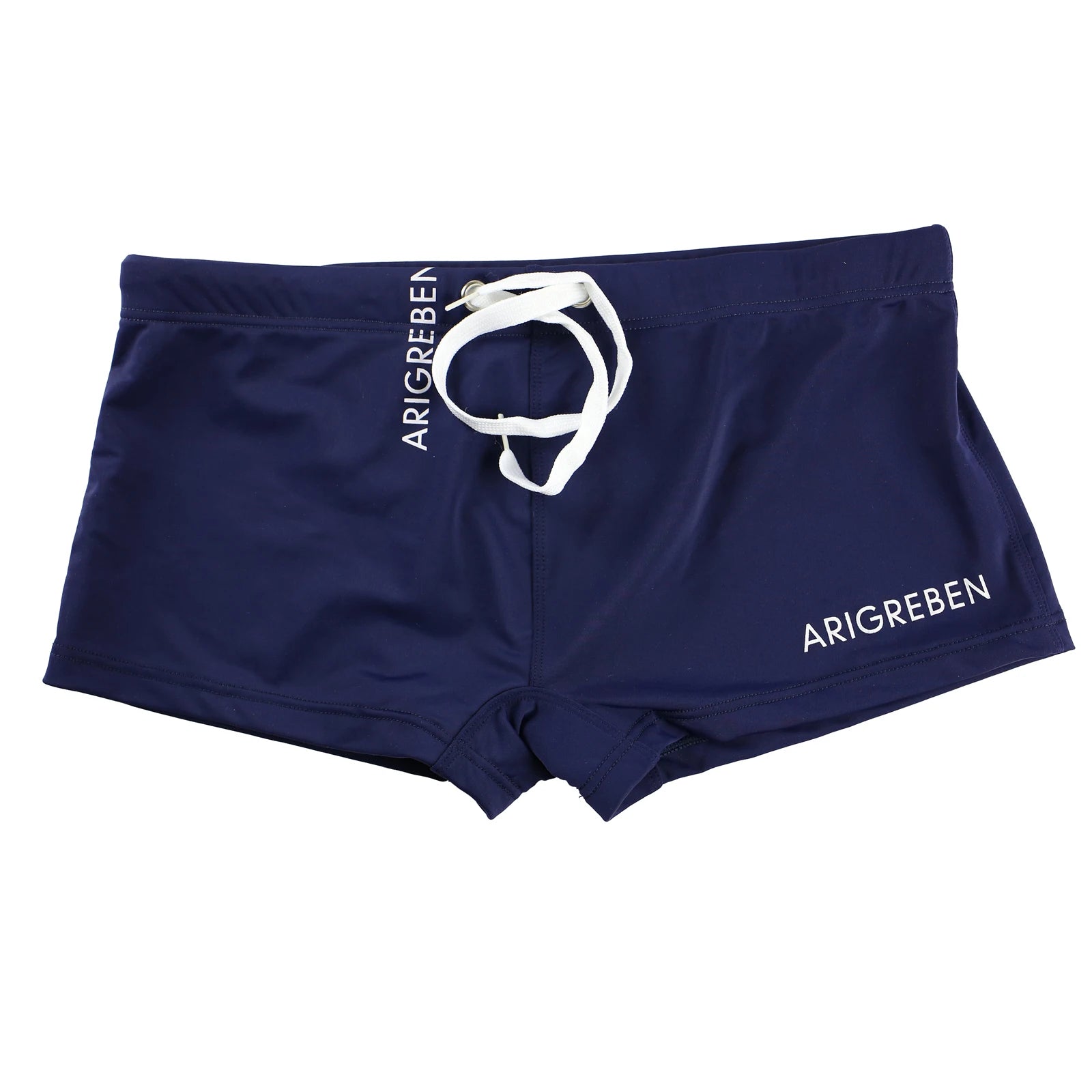 Men's Solid Colour Boxer Swimwear | Drawstring Beach Shorts