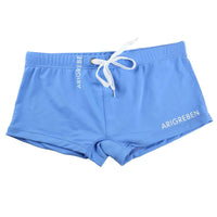Men's Solid Colour Boxer Swimwear | Drawstring Beach Shorts