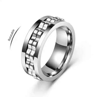 Anti-Stress Spinner Ring | Gear-Chain Rotating Band - Lifestyle Travel Trading
