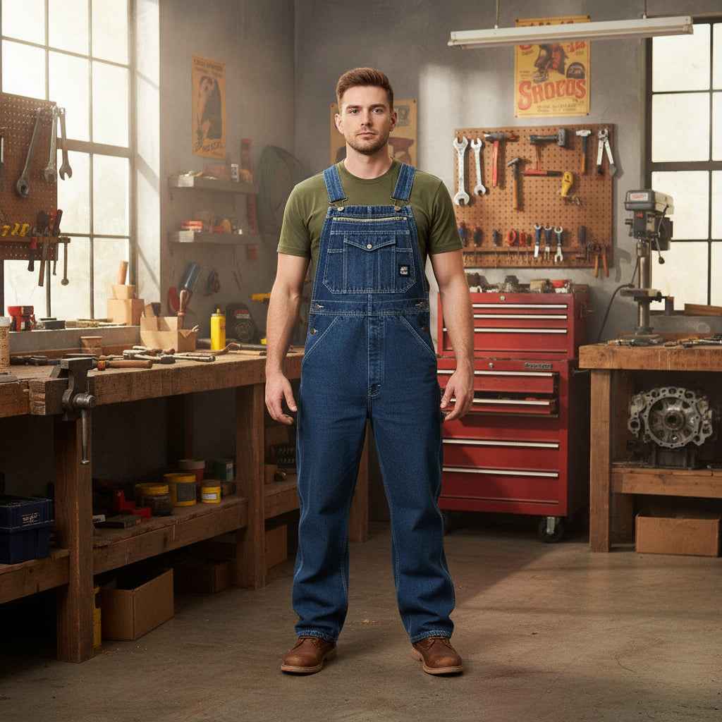 Lifestyle Dungaree | Men’s Ankle-Length Straight Jeans