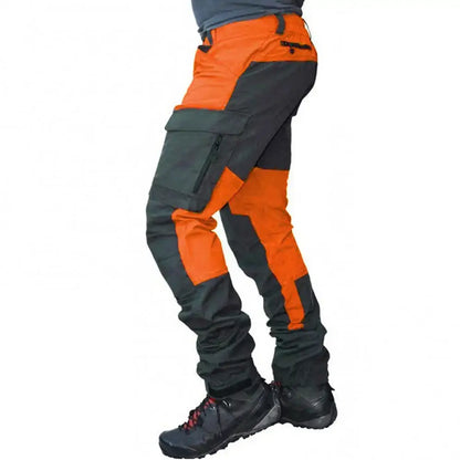 Waterproof Cargo Colour Block Pants Multi Pockets Sports Camping Fishing Outdoor - Cargo Pants