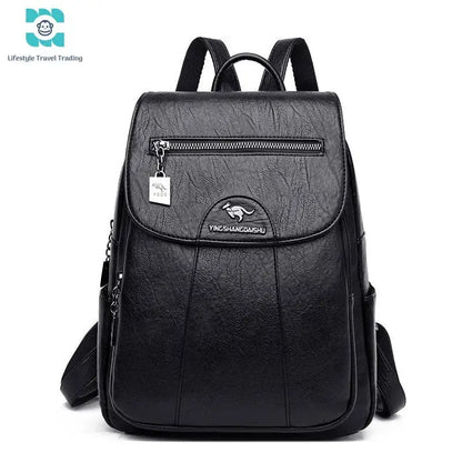 Women/Girl's Soft Leather Backpack - Lifestyle Travel Trading - 