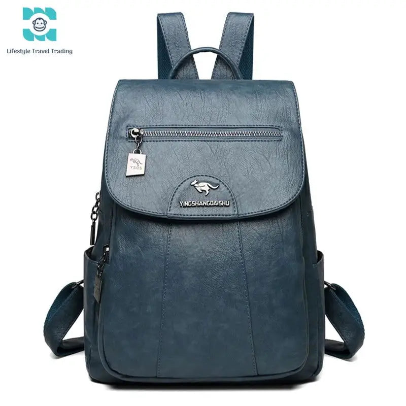 Women/Girl's Soft Leather Backpack - Lifestyle Travel Trading - 