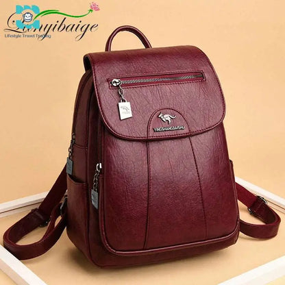 Women/Girl's Soft Leather Backpack - Lifestyle Travel Trading - 