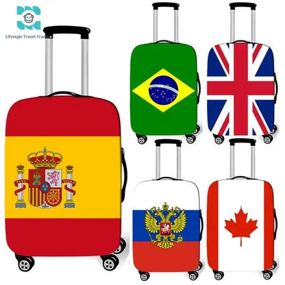 World Flag Suitcase Covers - Lifestyle Travel Trading - Luggage Protectors