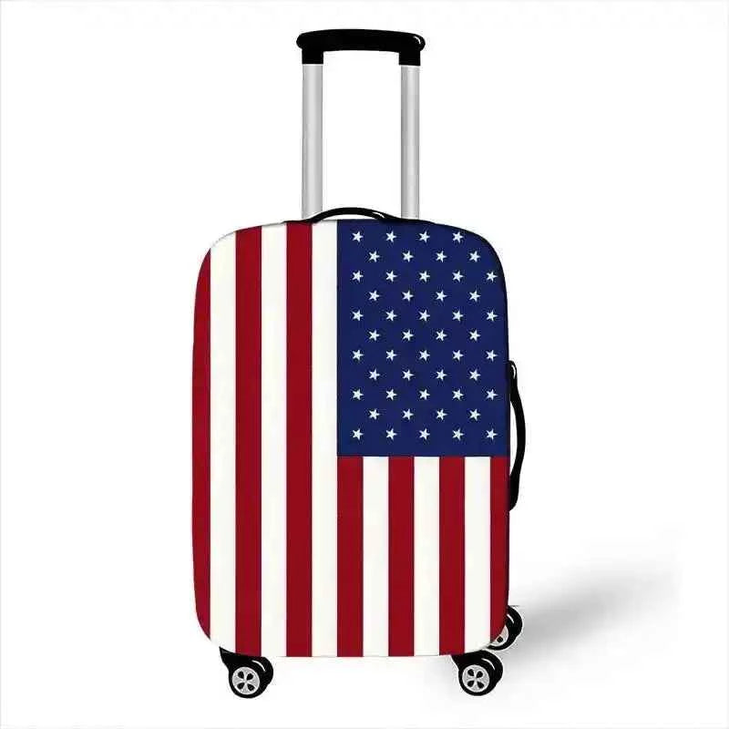 Flag Design Suitcase Cover – Stretch Travel Luggage Protector - Lifestyle Travel Trading