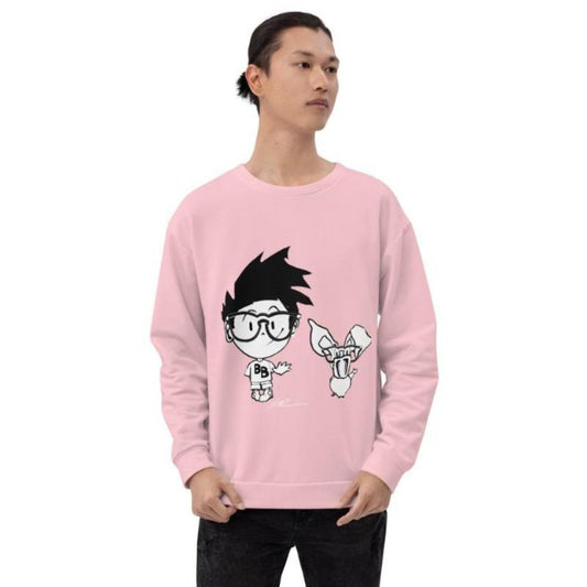 B&M Unisex Pink Sweatshirt - "i see you"