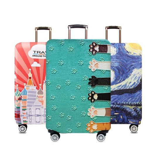 Thick Travel Suitcase Protective Covers in various prints - Lifestyle Travel Trading